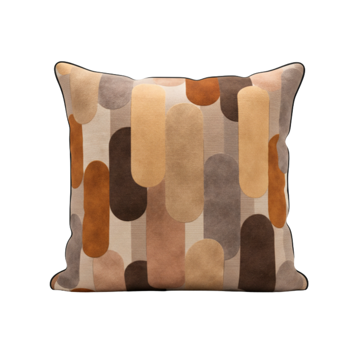 Abstract Retro Dream Velvet Cushion - 60 x 60