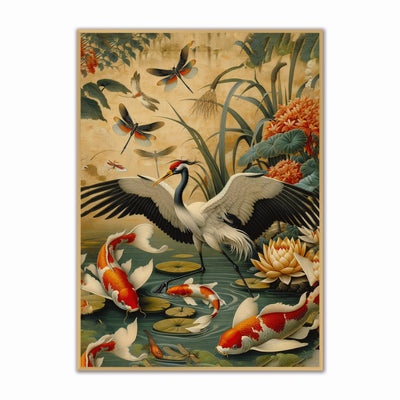 The Orient Velvet Canvas Framed Art