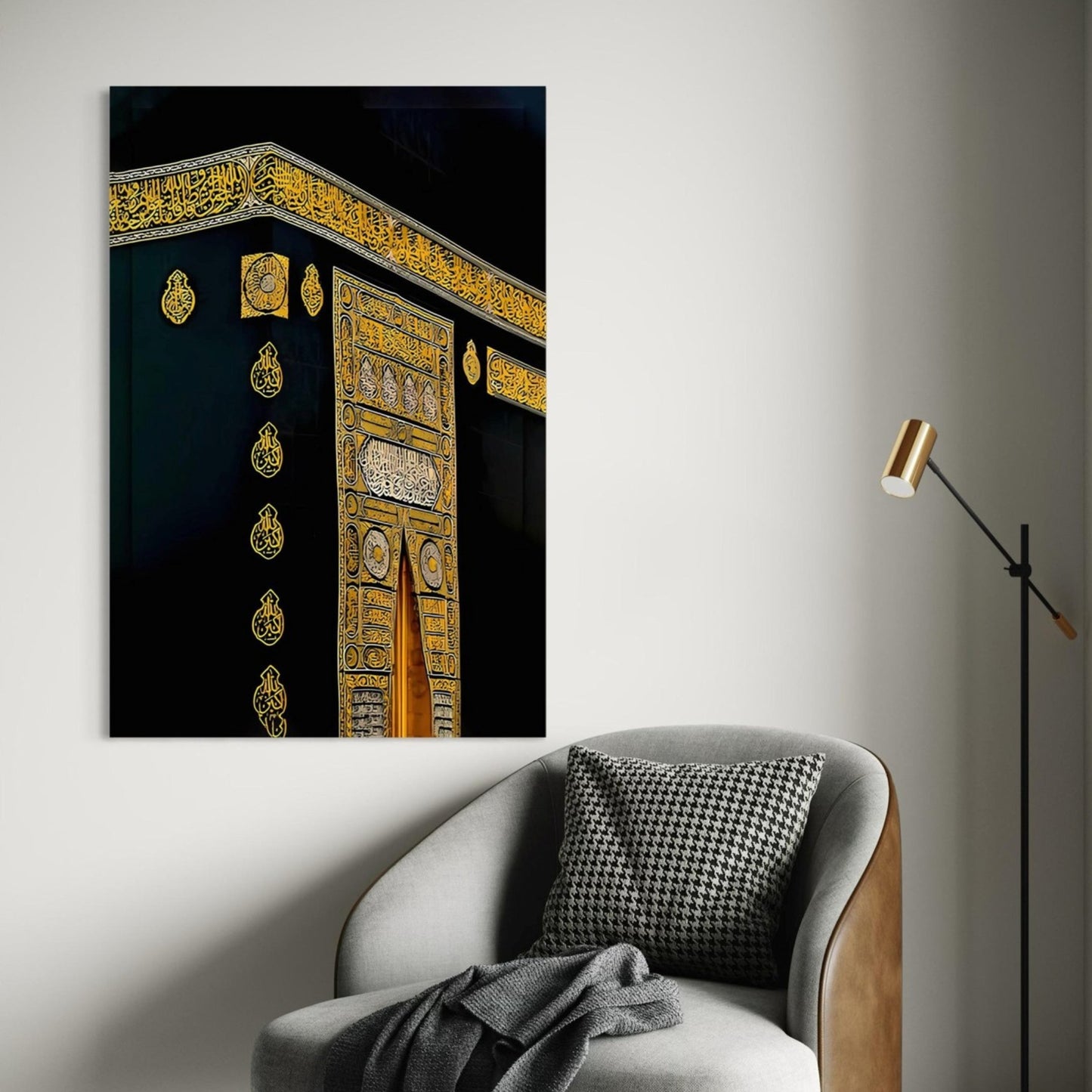 Gold Sacred House Velvet Canvas