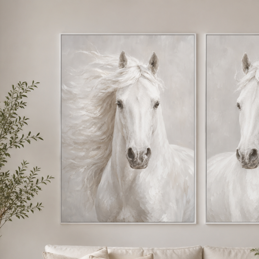 Ivory Spirit 1 Velvet Canvas