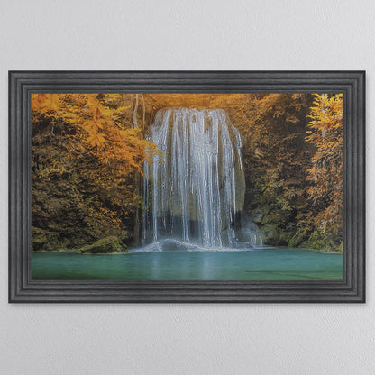 Autumn Waterfull Framed Wall Art