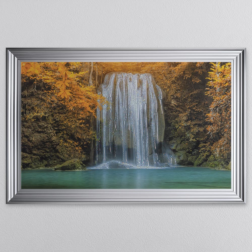Autumn Waterfull Framed Wall Art