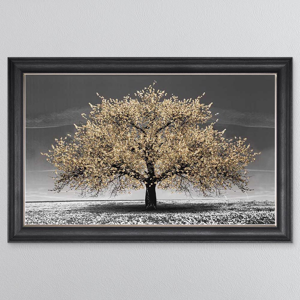 Champagne Cherry Tree Framed Wall Art
