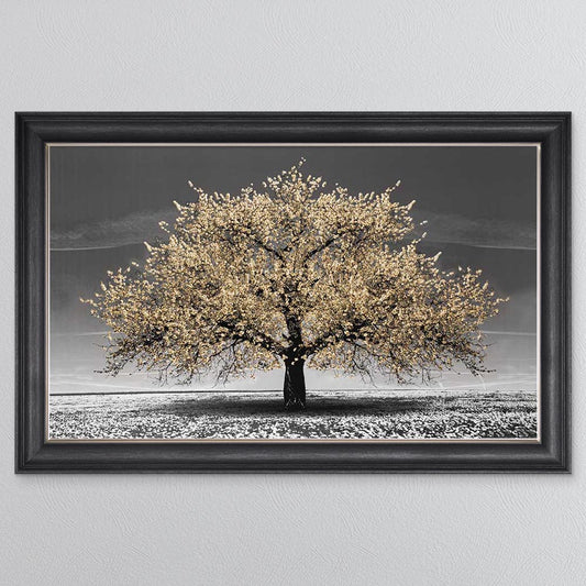 Champagne Cherry Tree Framed Wall Art