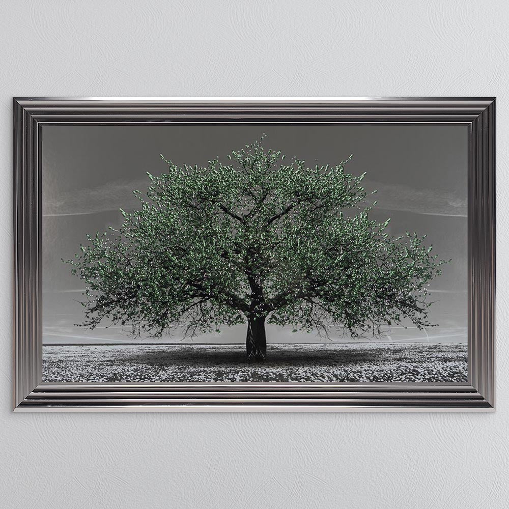 Emerald Cherry Tree Framed Wall Art