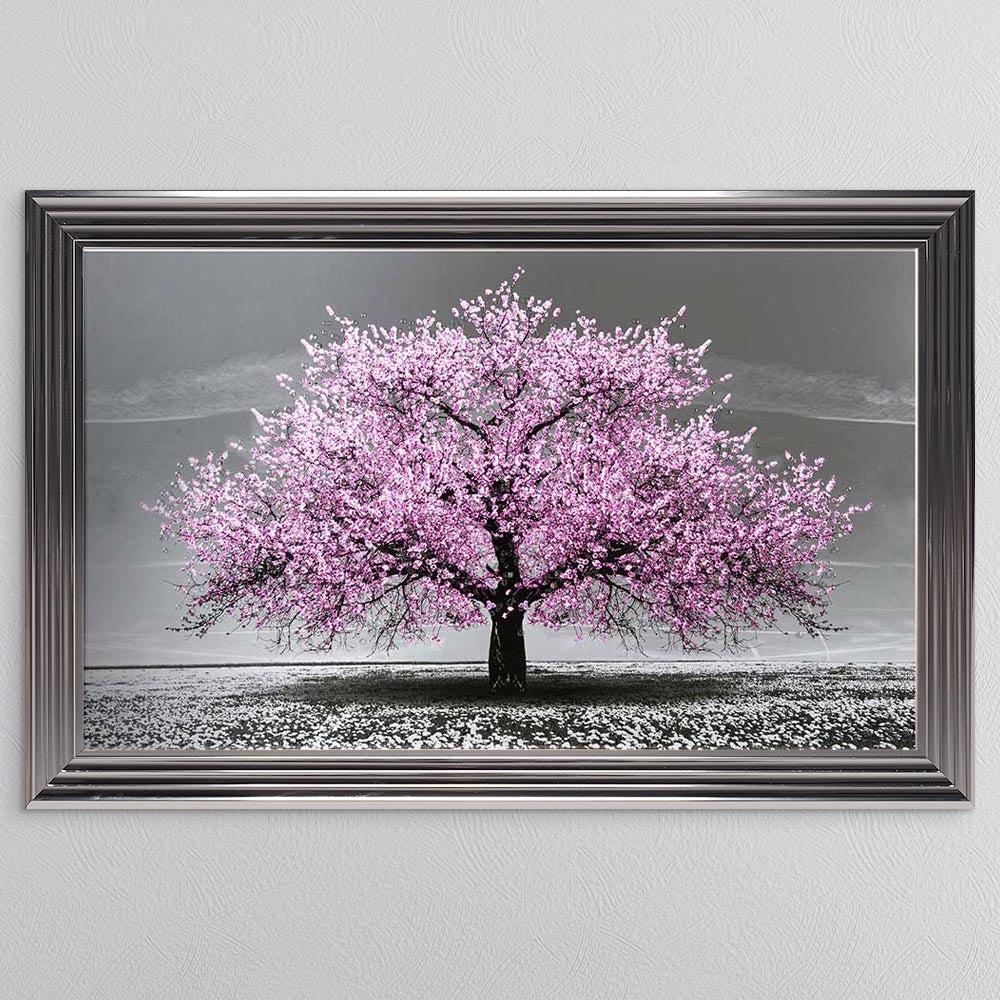 Pink Cherry Tree Framed Wall Art