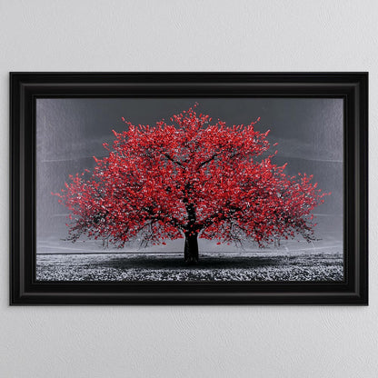 Red Cherry Tree Framed Wall Art