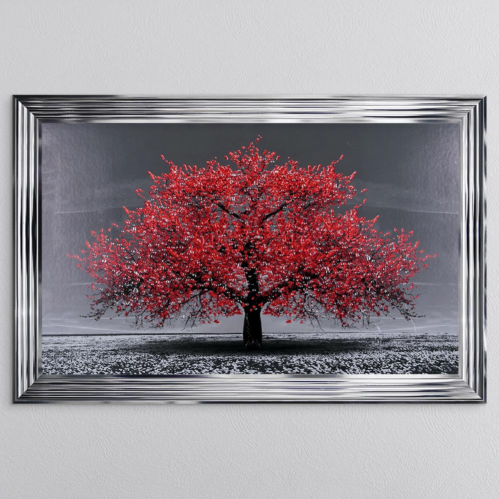 Red Cherry Tree Framed Wall Art