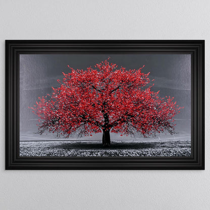 Red Cherry Tree Framed Wall Art