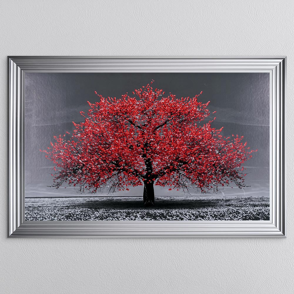 Red Cherry Tree Framed Wall Art