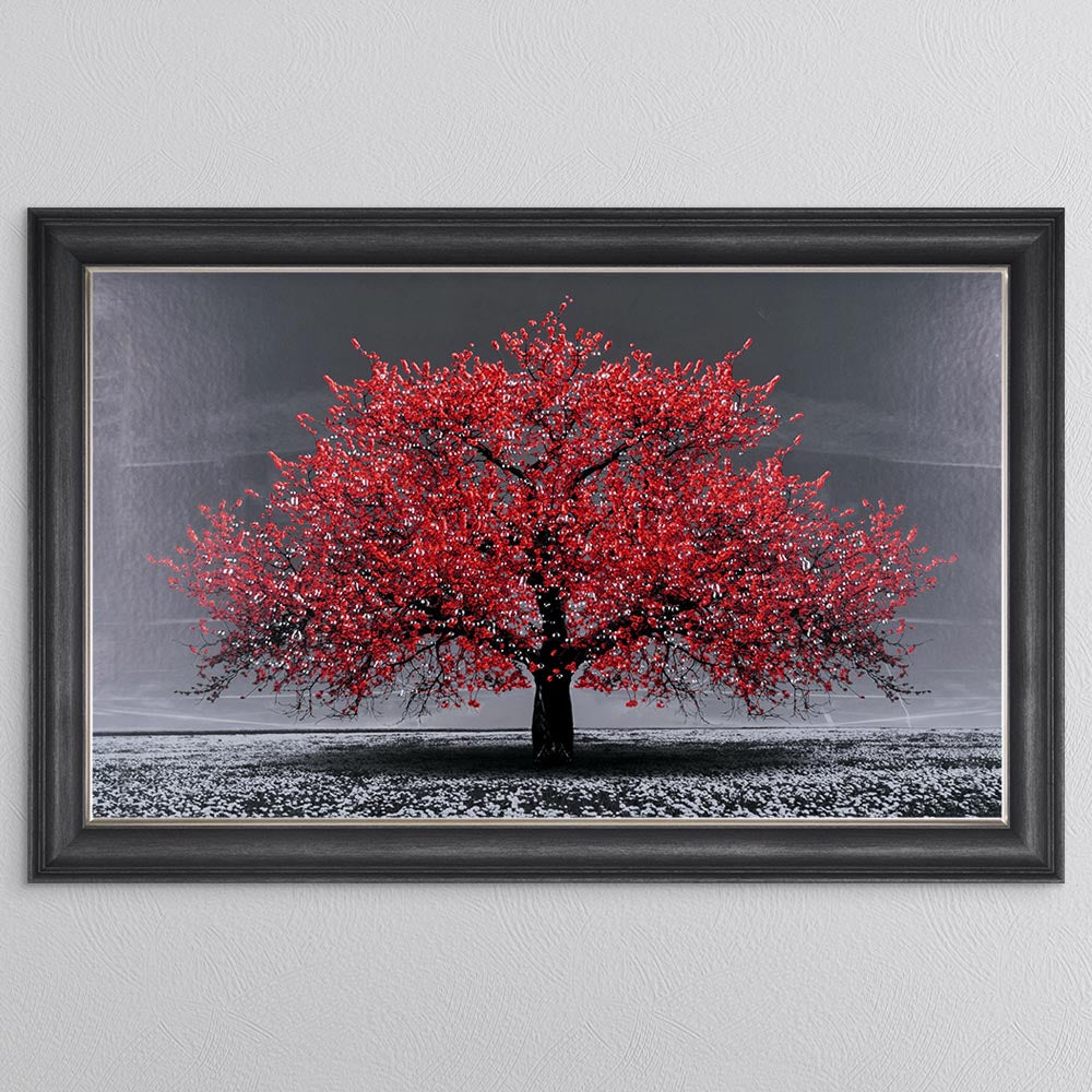 Red Cherry Tree Framed Wall Art