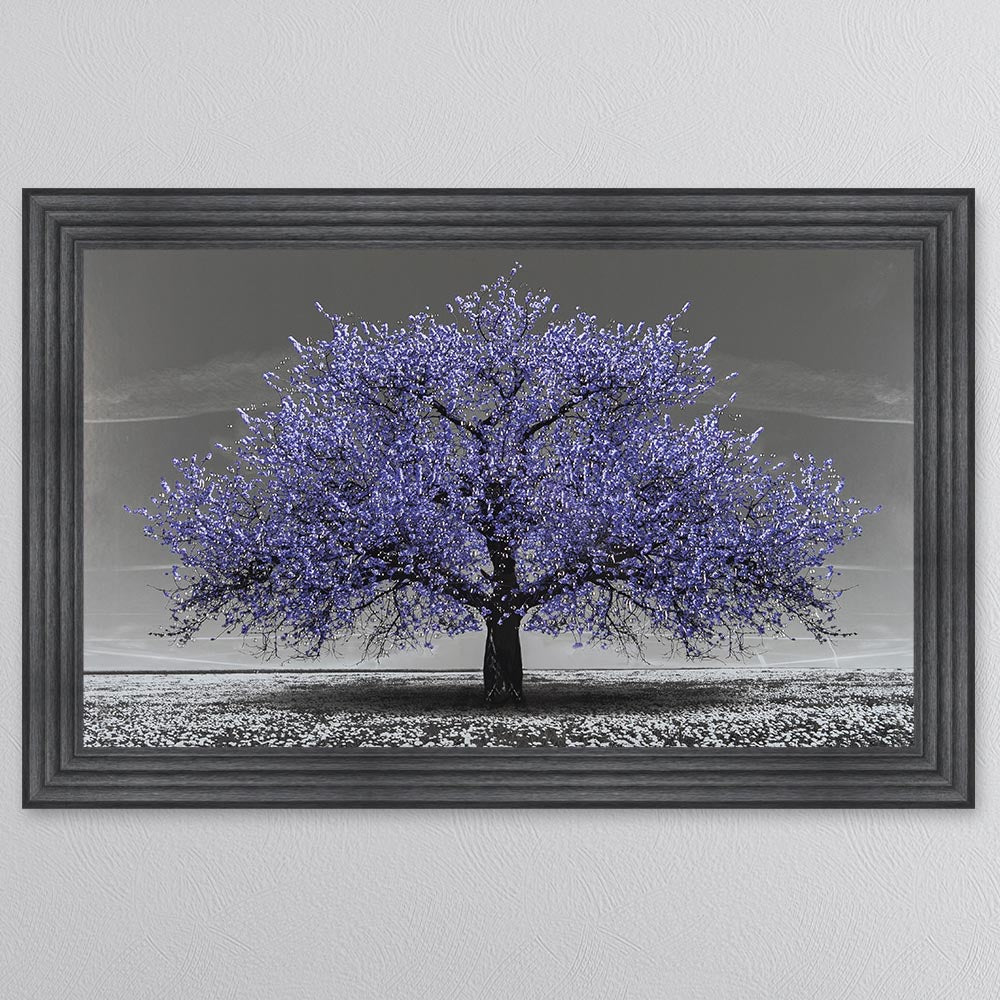 Very Peri Cherry Tree Framed Wall Art