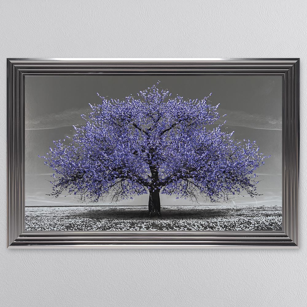 Very Peri Cherry Tree Framed Wall Art