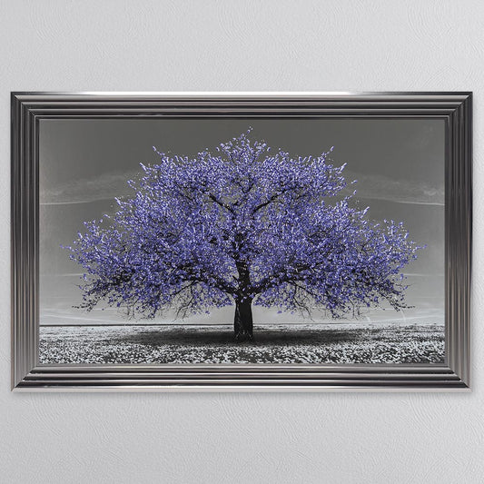 Very Peri Cherry Tree Framed Wall Art