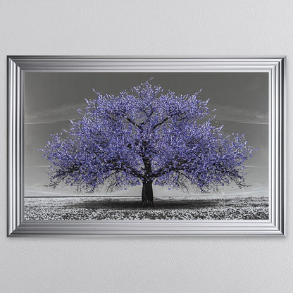 Very Peri Cherry Tree Framed Wall Art