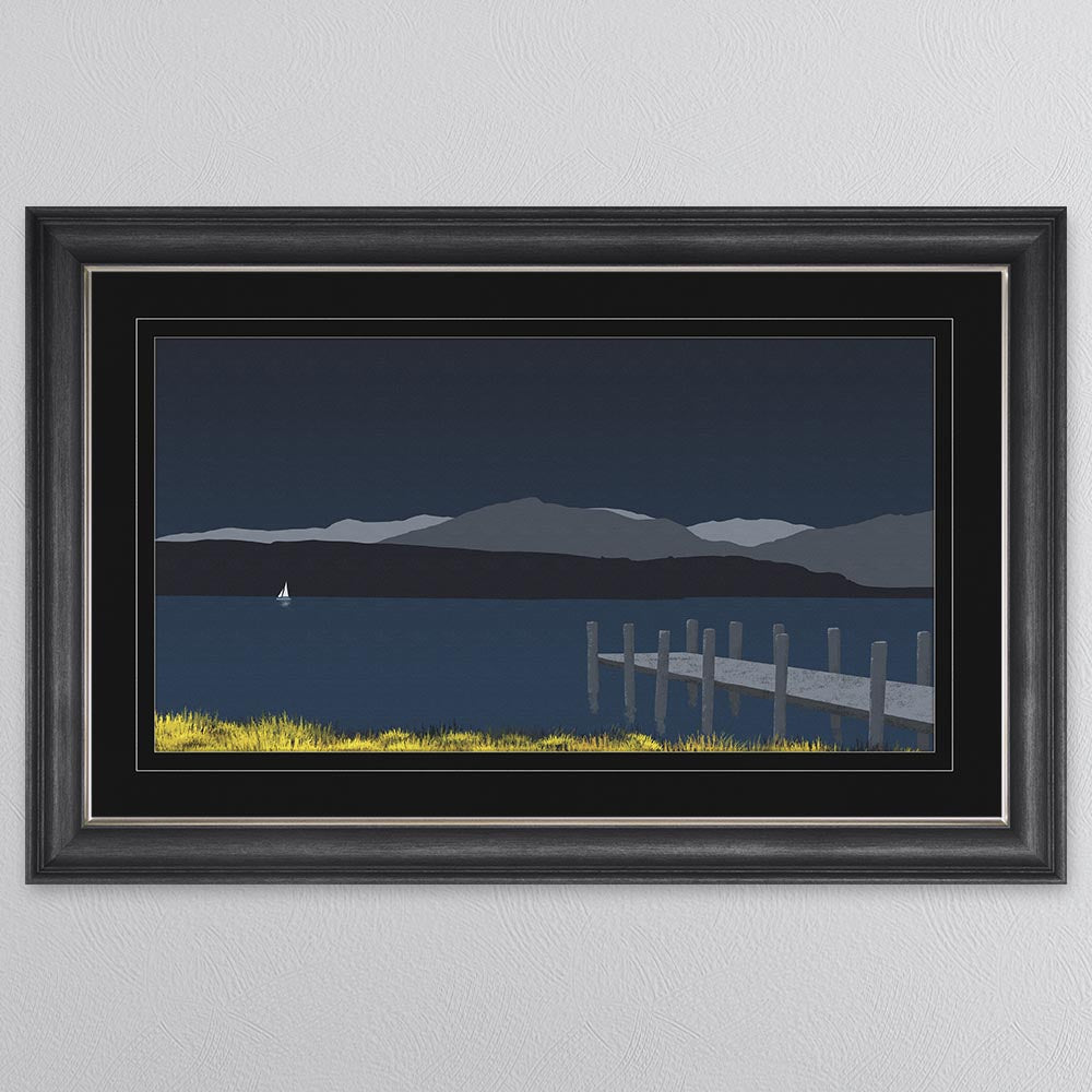 Coniston with Black Mount Framed Wall Art