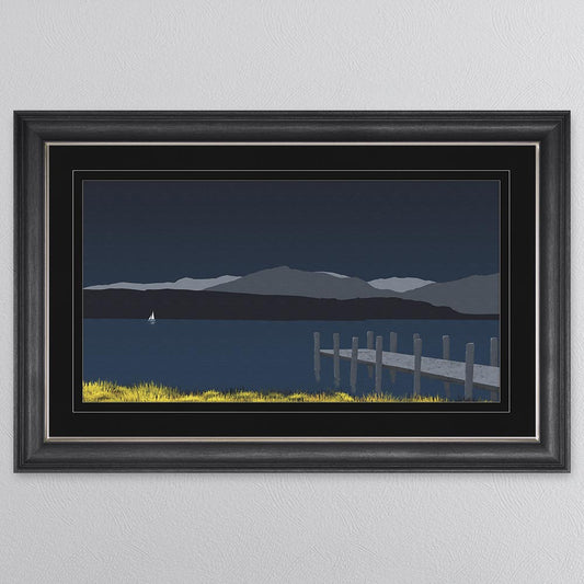 Coniston with Black Mount Framed Wall Art