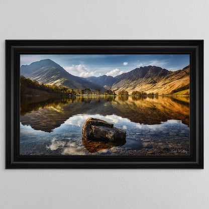 Buttermere Rock Reflections Framed Wall Art