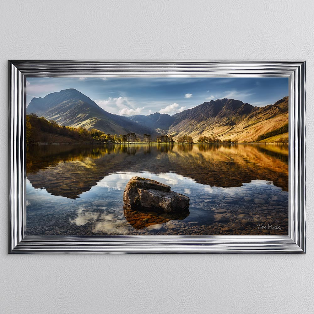 Buttermere Rock Reflections Framed Wall Art