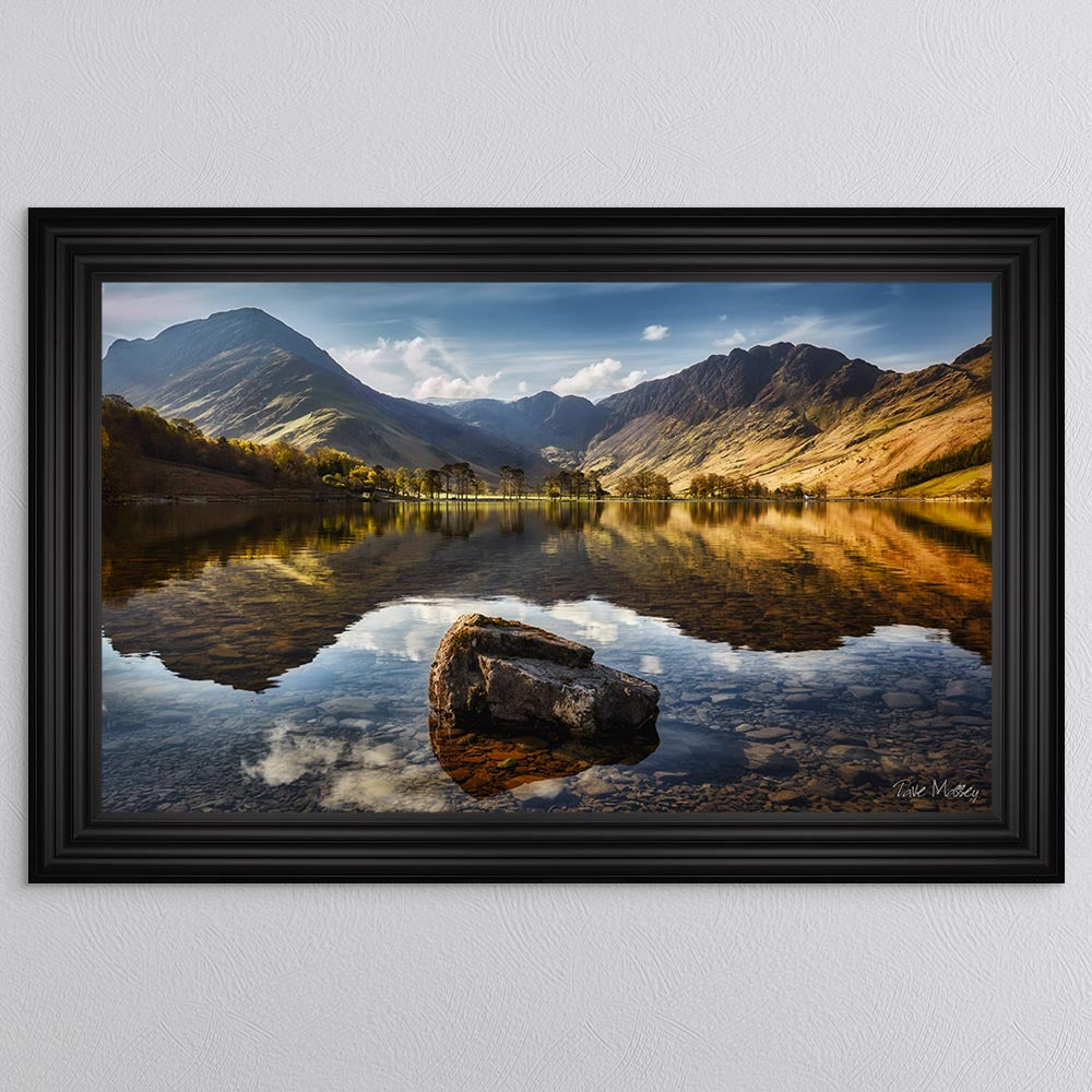 Buttermere Rock Reflections Framed Wall Art