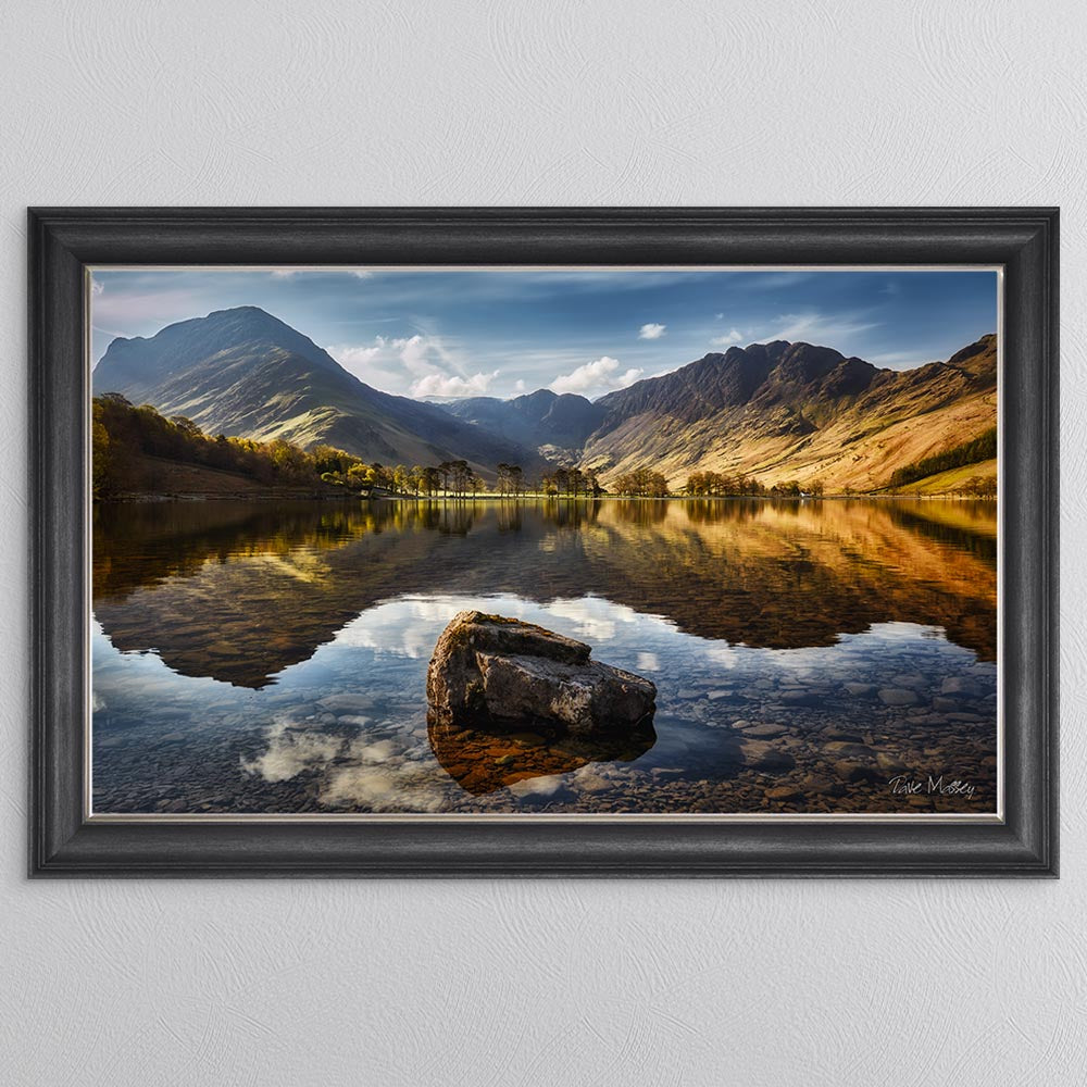 Buttermere Rock Reflections Framed Wall Art