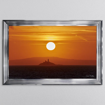 Godrevy Lighthouse Sunrise Framed Wall Art