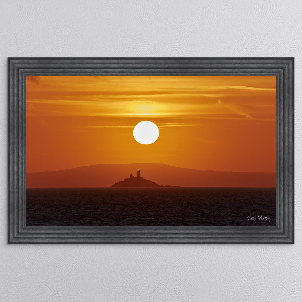 Godrevy Lighthouse Sunrise Framed Wall Art