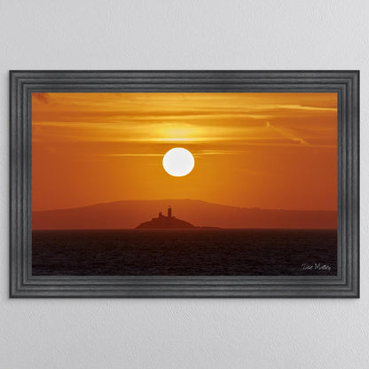 Godrevy Lighthouse Sunrise Framed Wall Art