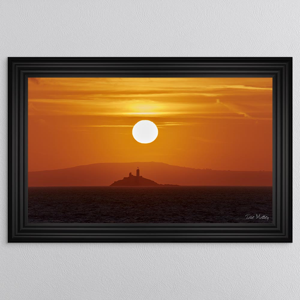 Godrevy Lighthouse Sunrise Framed Wall Art