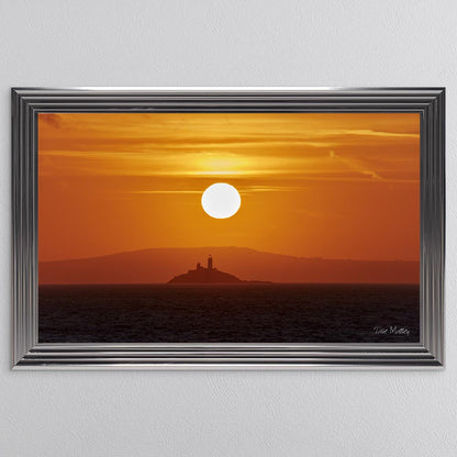 Godrevy Lighthouse Sunrise Framed Wall Art