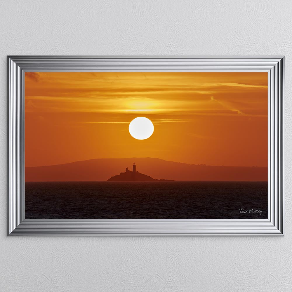 Godrevy Lighthouse Sunrise Framed Wall Art