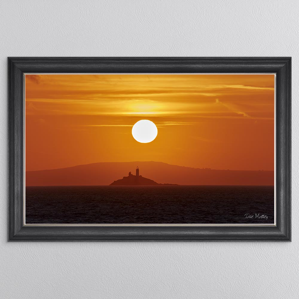 Godrevy Lighthouse Sunrise Framed Wall Art