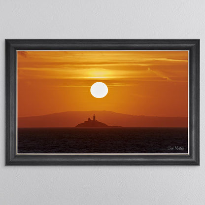 Godrevy Lighthouse Sunrise Framed Wall Art