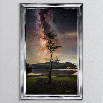 Derwentwater Tree Milky Way Framed Wall Art
