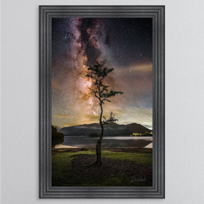 Derwentwater Tree Milky Way Framed Wall Art