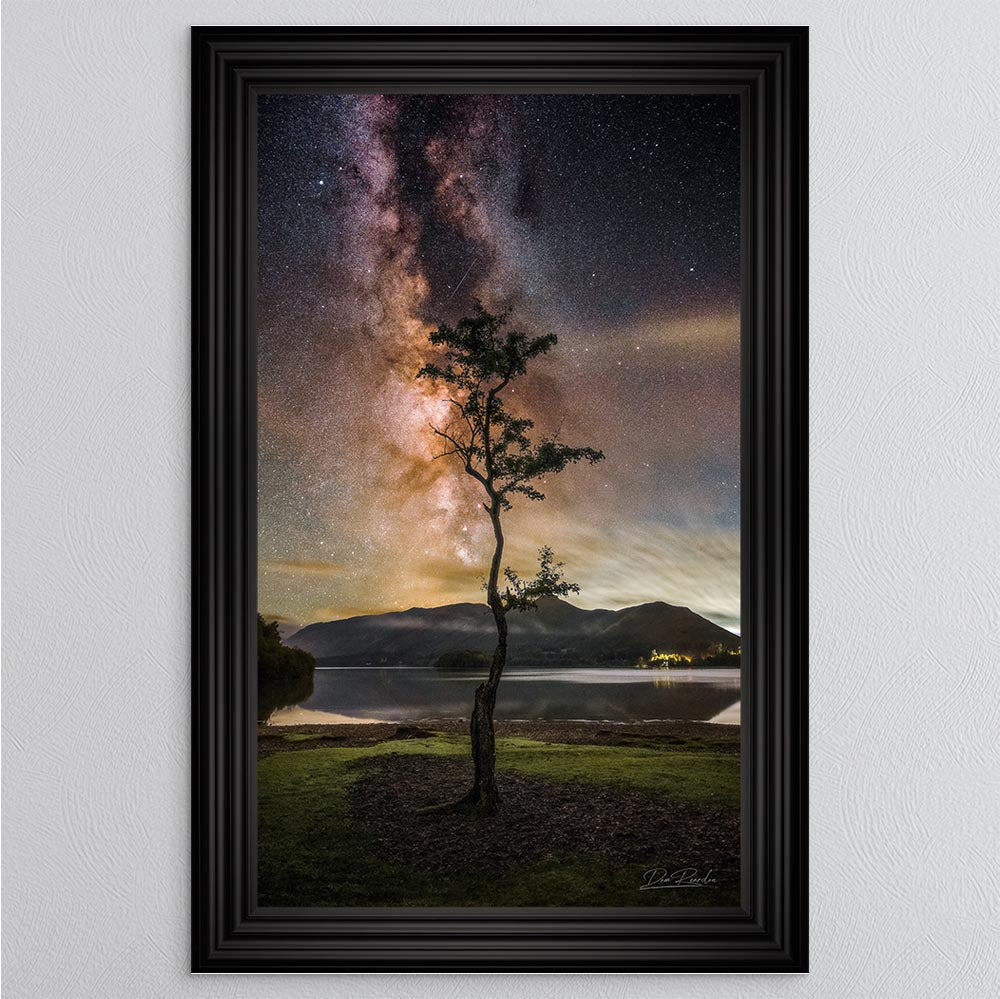 Derwentwater Tree Milky Way Framed Wall Art