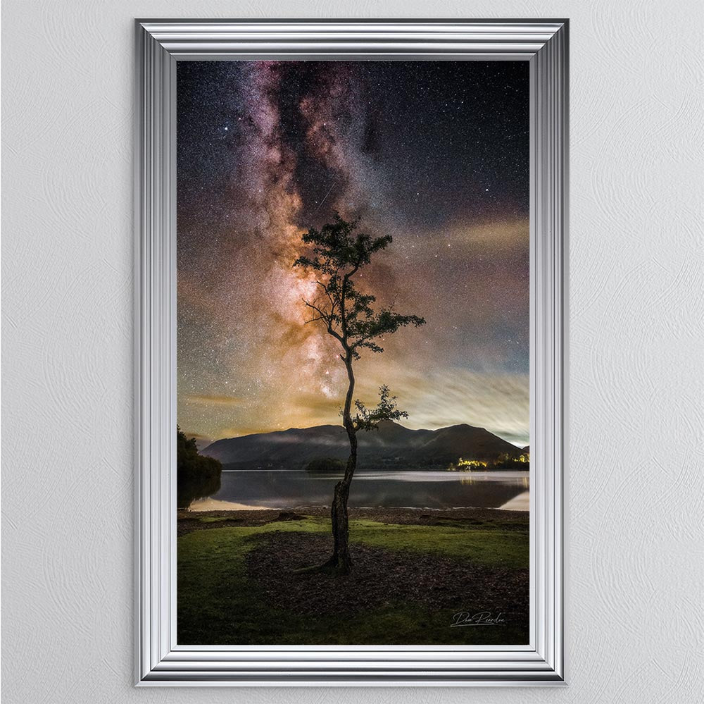 Derwentwater Tree Milky Way Framed Wall Art