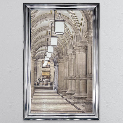 Vienna Arcade with Gold Foil Framed Wall Art