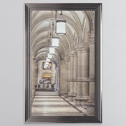 Vienna Arcade with Gold Foil Framed Wall Art