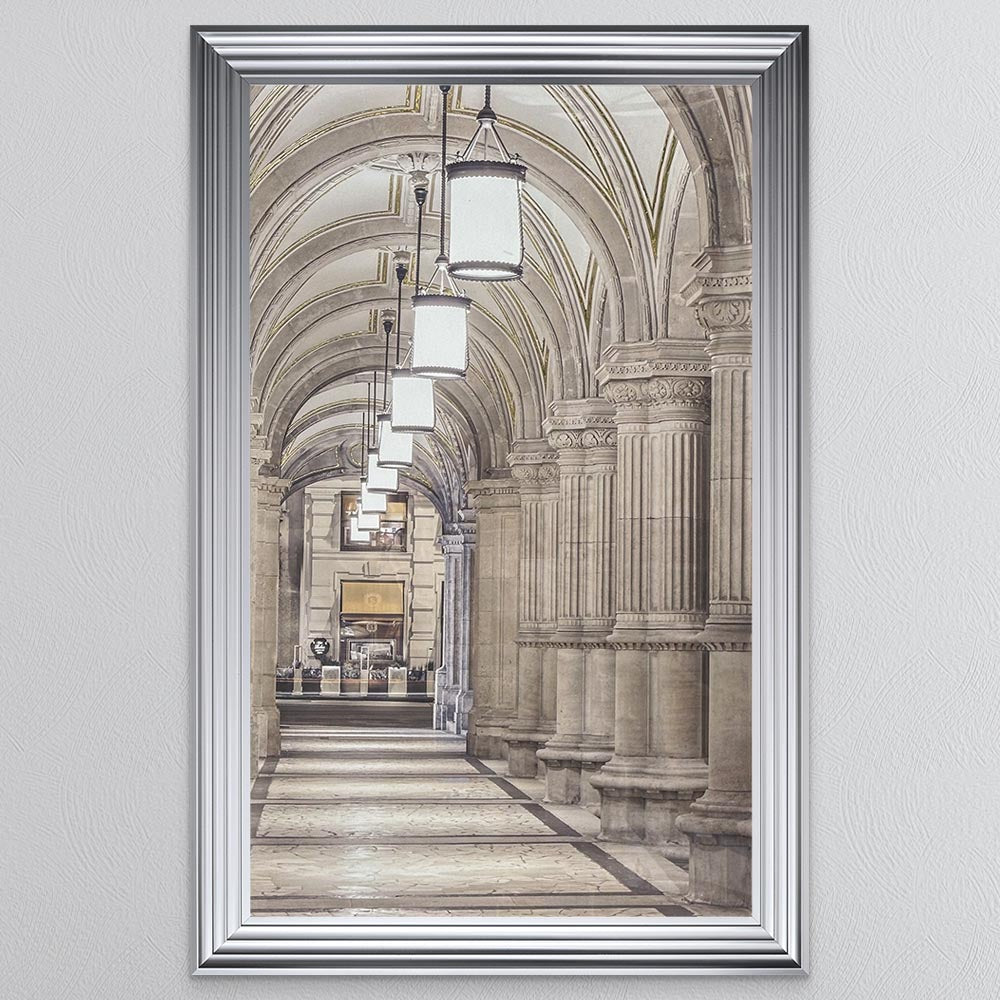 Vienna Arcade with Gold Foil Framed Wall Art