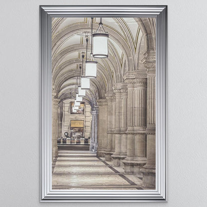 Vienna Arcade with Gold Foil Framed Wall Art