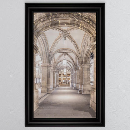 Vienna Walkway with Gold Foil Framed Wall Art