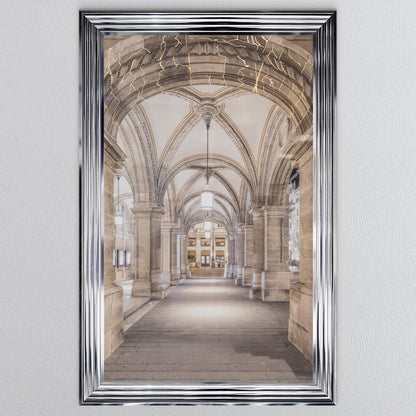 Vienna Walkway with Gold Foil Framed Wall Art