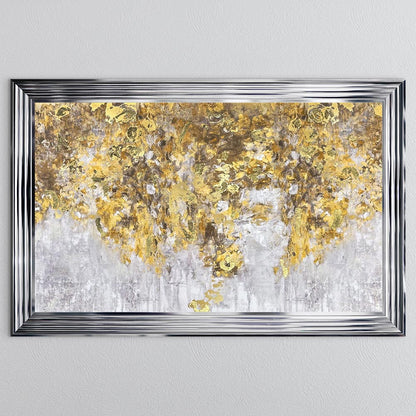 Blooming Gold with Gold Foil Framed Wall Art