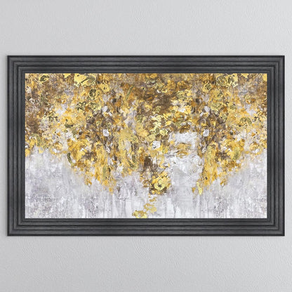 Blooming Gold with Gold Foil Framed Wall Art