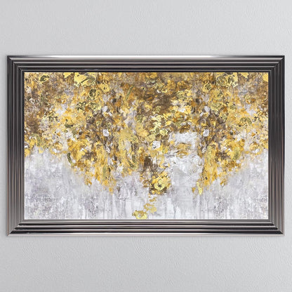 Blooming Gold with Gold Foil Framed Wall Art