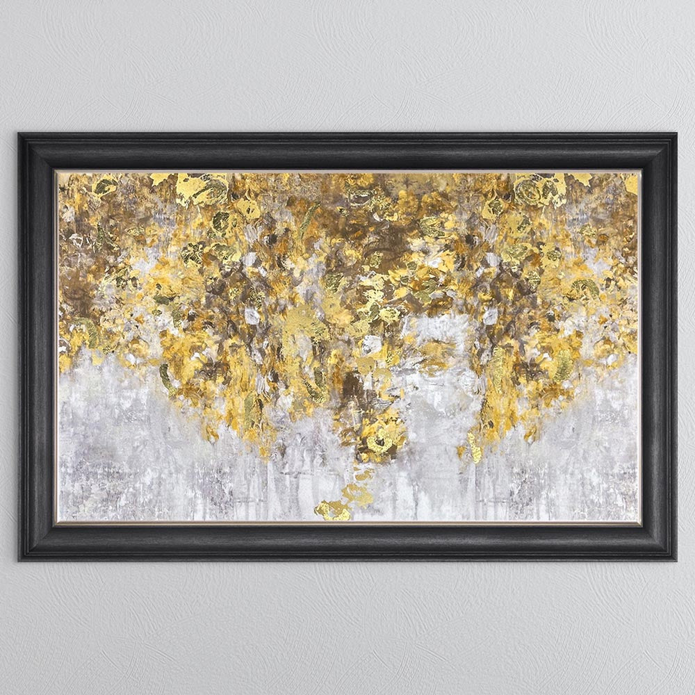 Blooming Gold with Gold Foil Framed Wall Art
