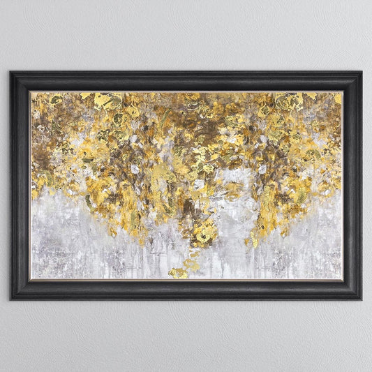 Blooming Gold with Gold Foil Framed Wall Art