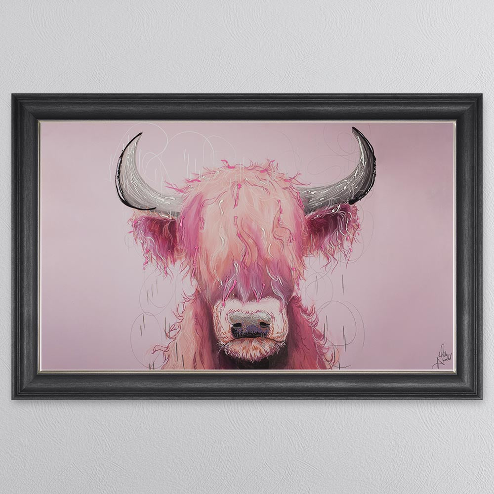 Candy Floss Cow Framed Wall Art