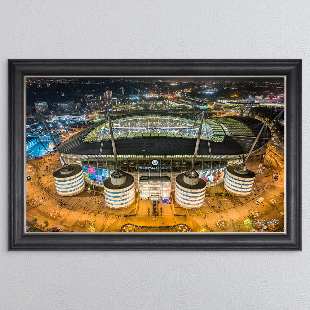 Manchester Blues Framed Wall Art